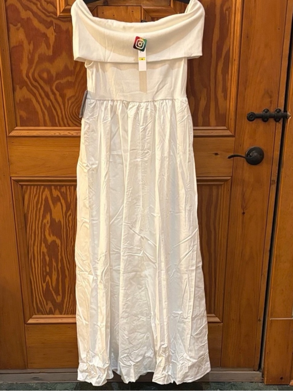 Love By Design Strapless White Maxi Dress